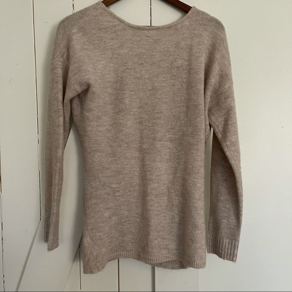 PURE Collection US cross wrap tan sweater XS - Picture 2 of 4